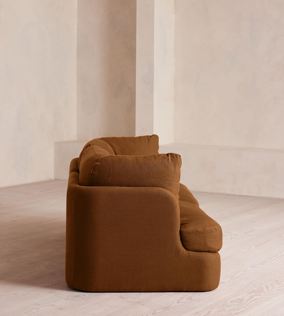 Odell Modular Sofa - Three Seater - Linen - Terracotta - UK - Images - Image 3