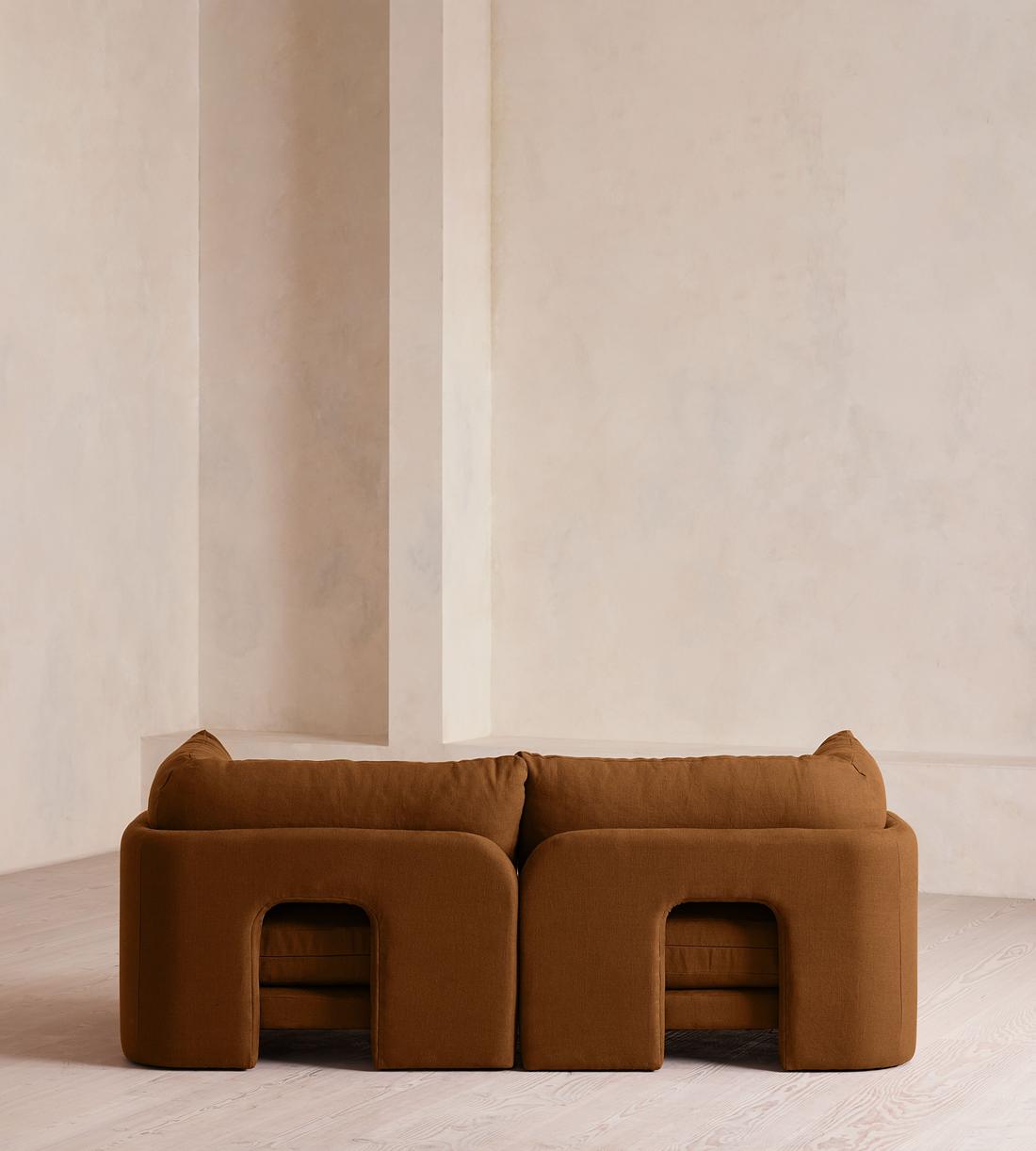 Odell Modular Sofa - Three Seater - Linen - Terracotta - UK - Images - Image 4