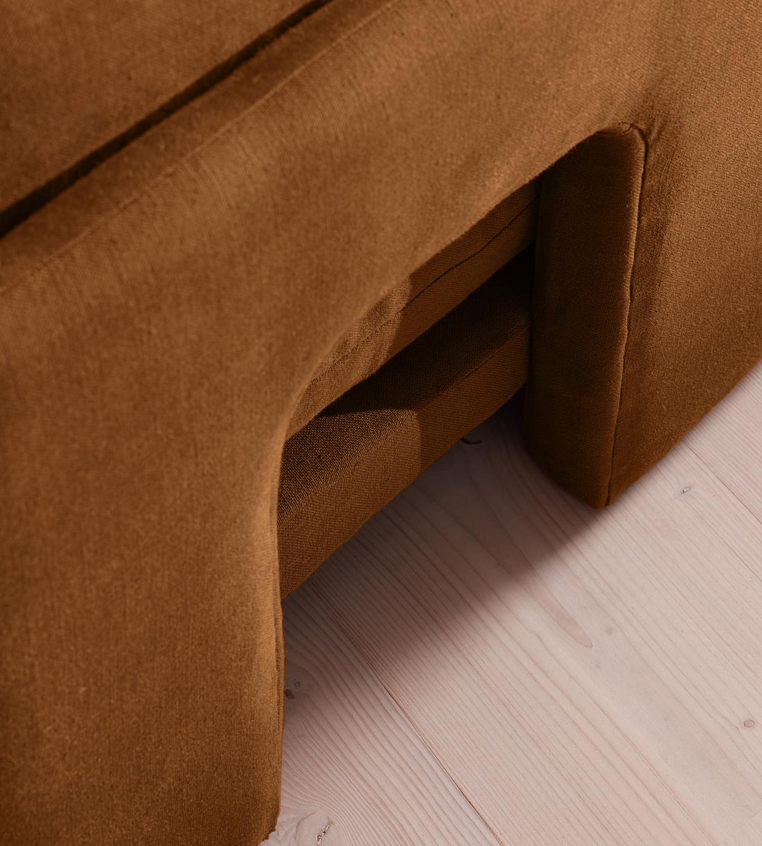 Odell Modular Sofa - Three Seater - Linen - Terracotta - UK - Images - Image 5