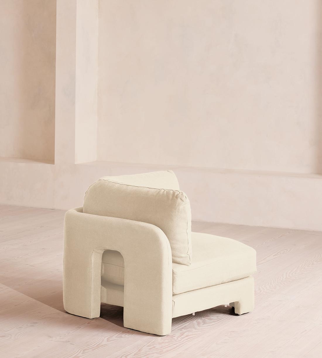 Odell Modular Sofa - Corner Module - Linen - Bisque - Image 9