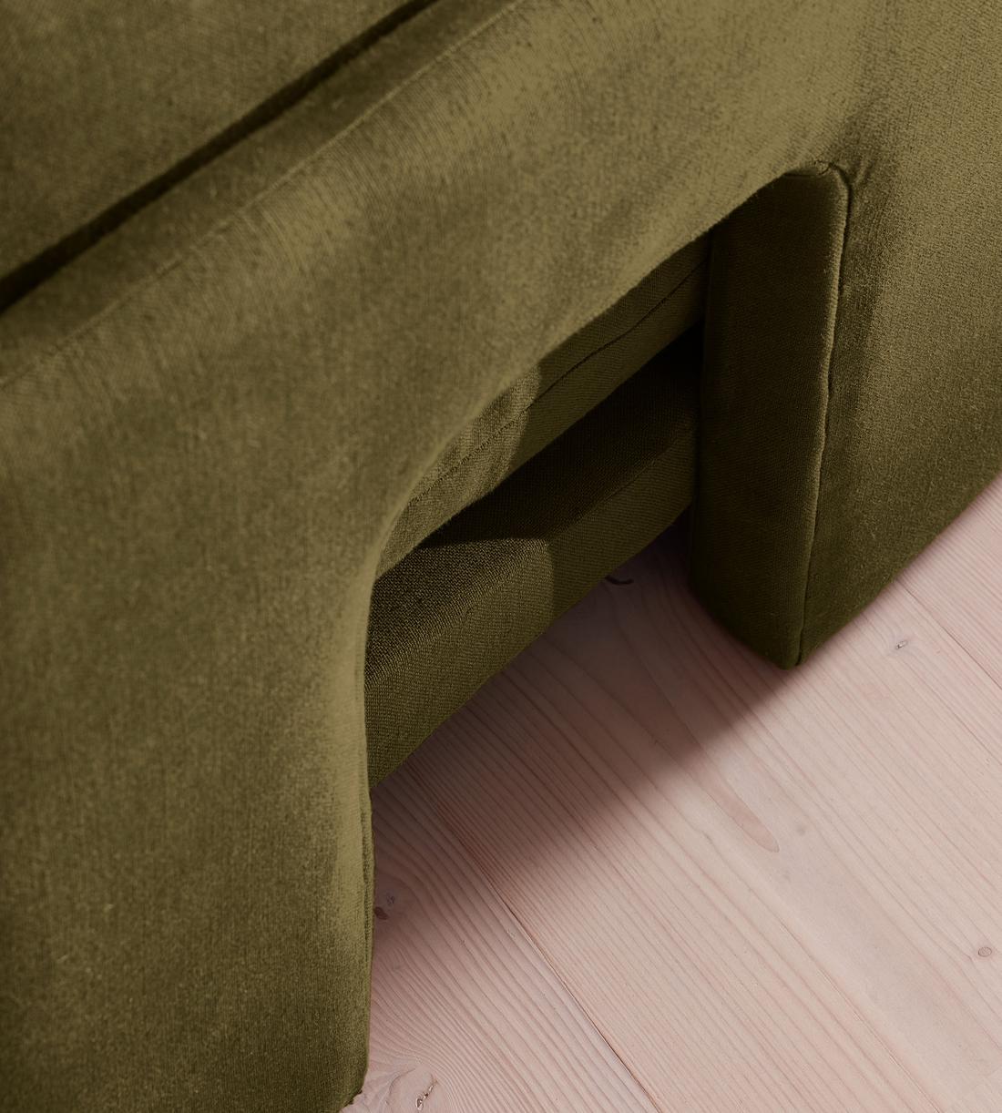 Odell Sectional Sofa - Left Arm Module - Linen - Olive - US - Image 6