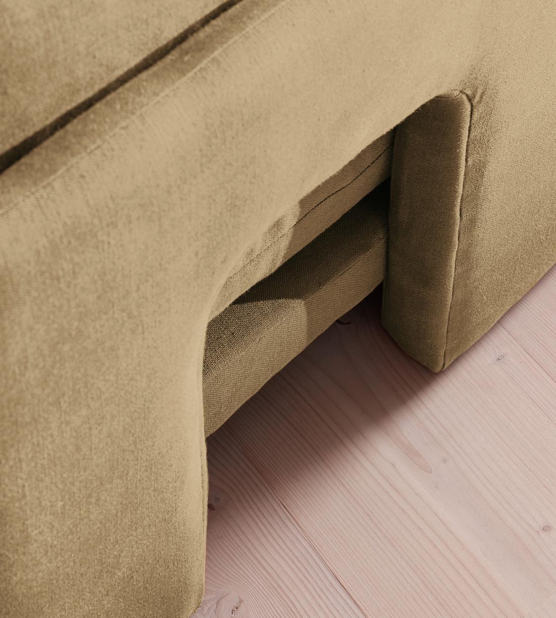 Odell Sectional Sofa - Left Arm Module - Linen - Wheat - US - Image 5