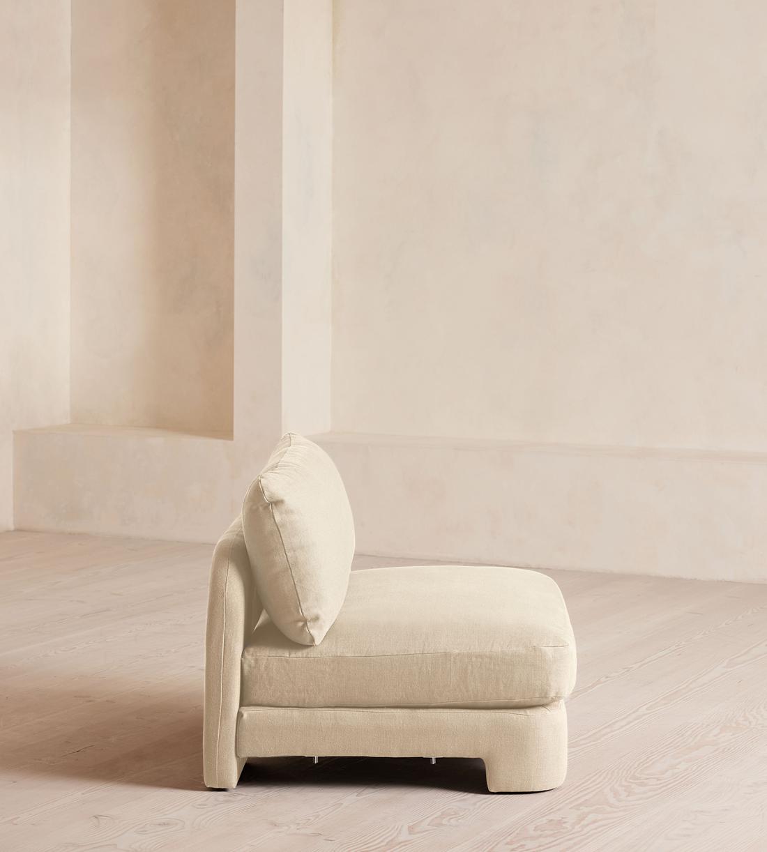 Odell Sectional Sofa - Left Arm Module - Linen - Bisque - US - Image 7
