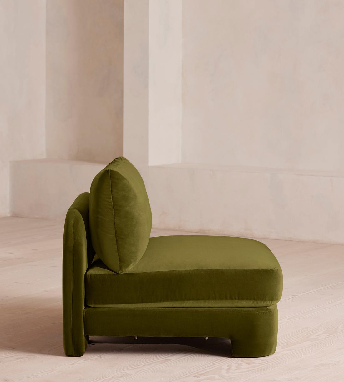 Odell Armless Module - Velvet - Olive - US - Image 3