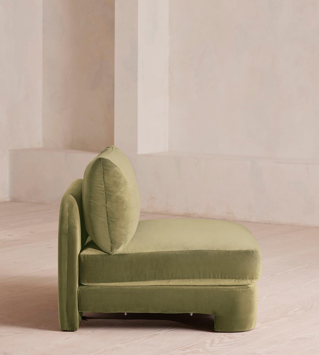 Odell Deeper Sit Sectional Sofa - Armless Module - Velvet Lichen - US - Image 3
