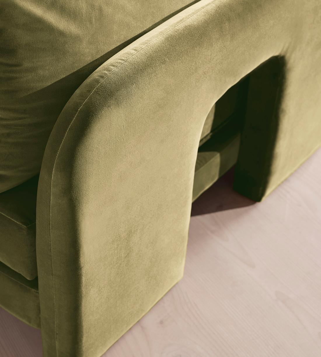 Odell Deeper Sit Sectional Sofa - Armless Module - Velvet Lichen - US - Image 5