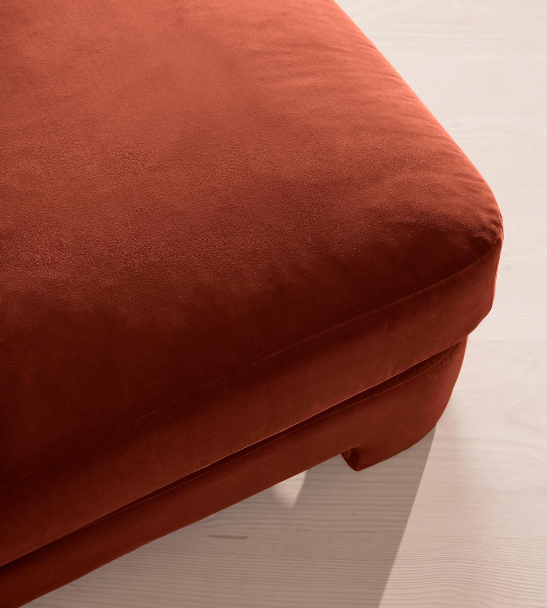Odell Deeper Sit Sectional Sofa - Right Arm Module - Velvet Rust - US - Image 5
