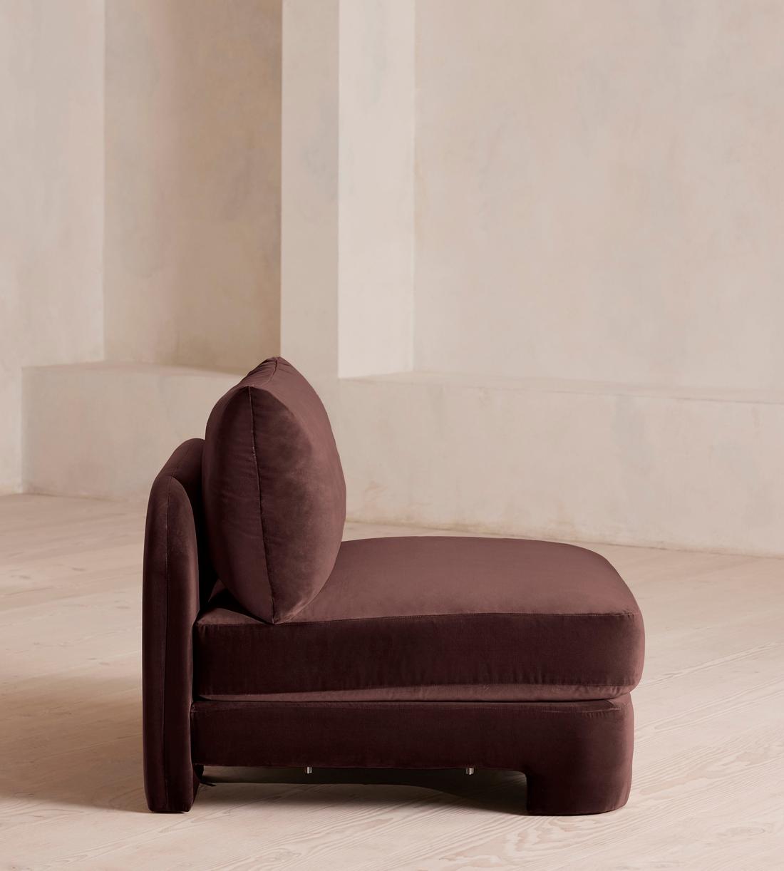 Odell Deeper Sit Sectional Sofa - Corner Module - Aubergine Velvet - US - Image 9
