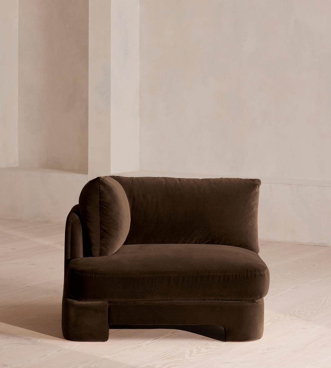 Odell Left Arm Module - Velvet - Chocolate - Image 1