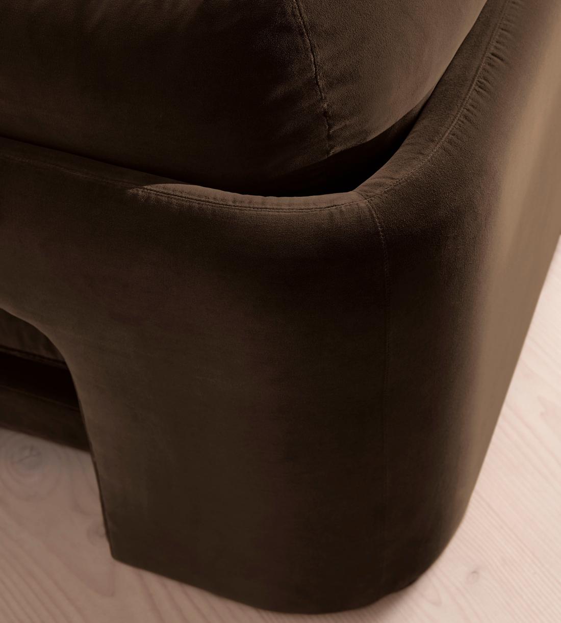 Odell Left Arm Module - Velvet - Chocolate - Image 5