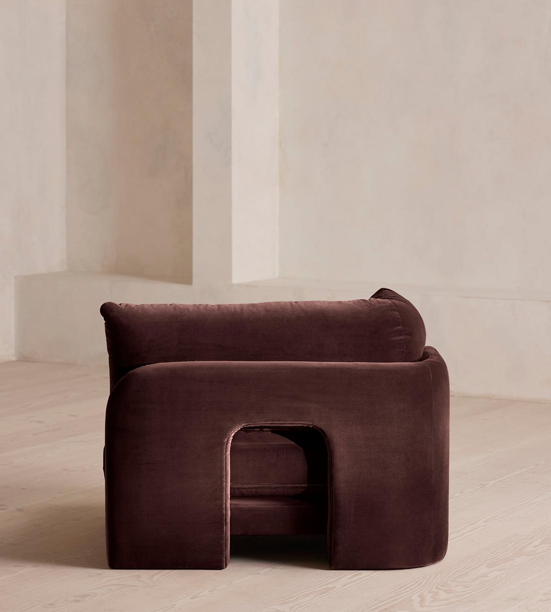 Odell Deeper Sit Modular Sofa - Corner Module - Aubergine Velvet - UK - Image 4