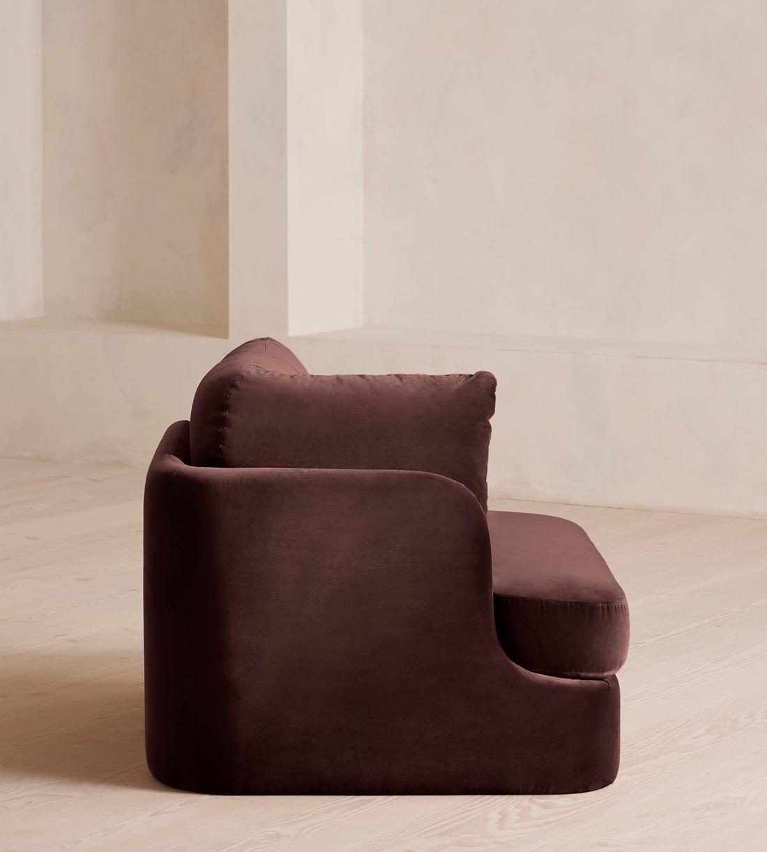Odell Deeper Sit Sectional Sofa - Corner Module - Aubergine Velvet - US - Image 3