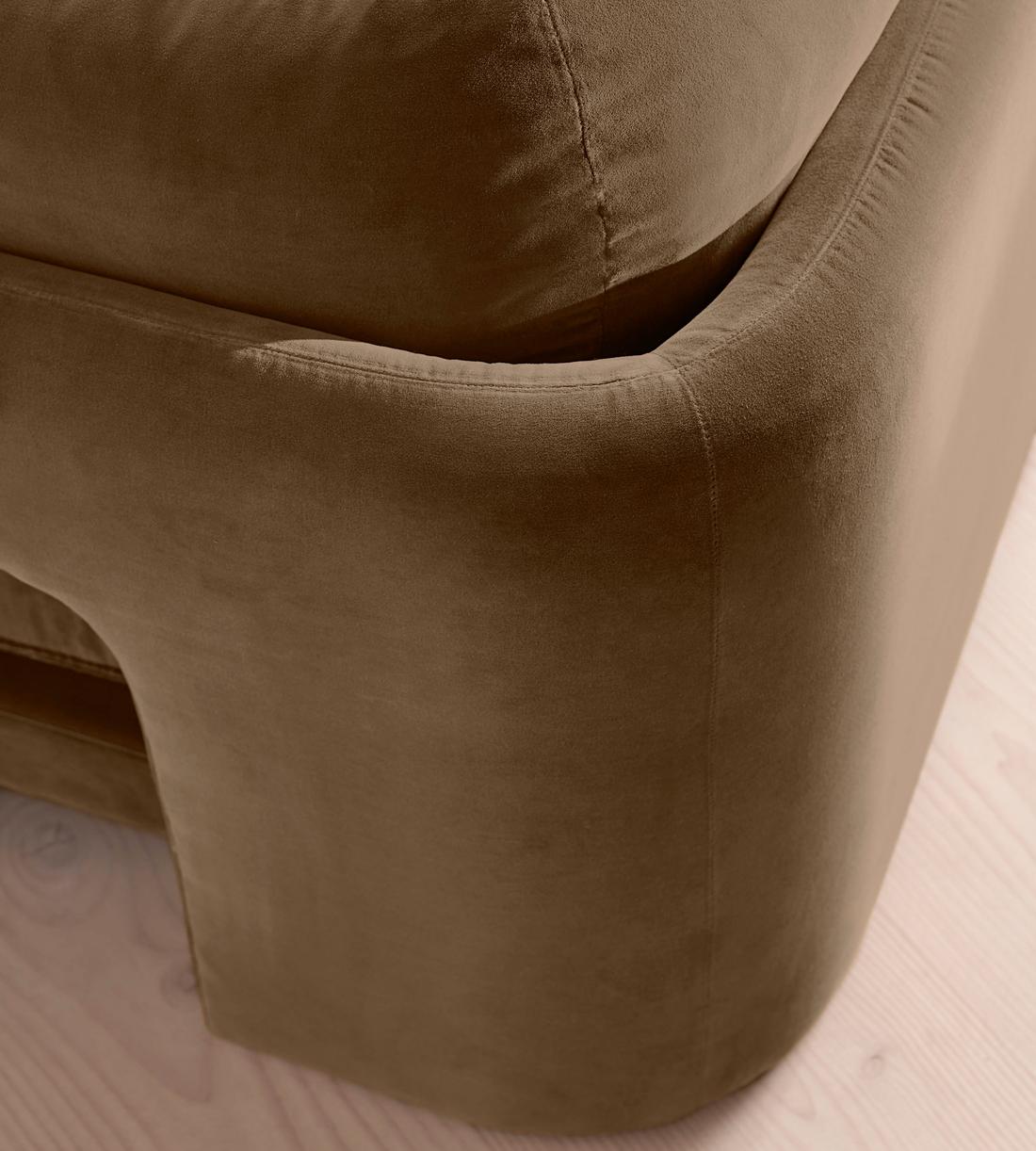Odell Deeper Sit Modular Sofa - Corner Module - Truffle Velvet - UK - Image 6