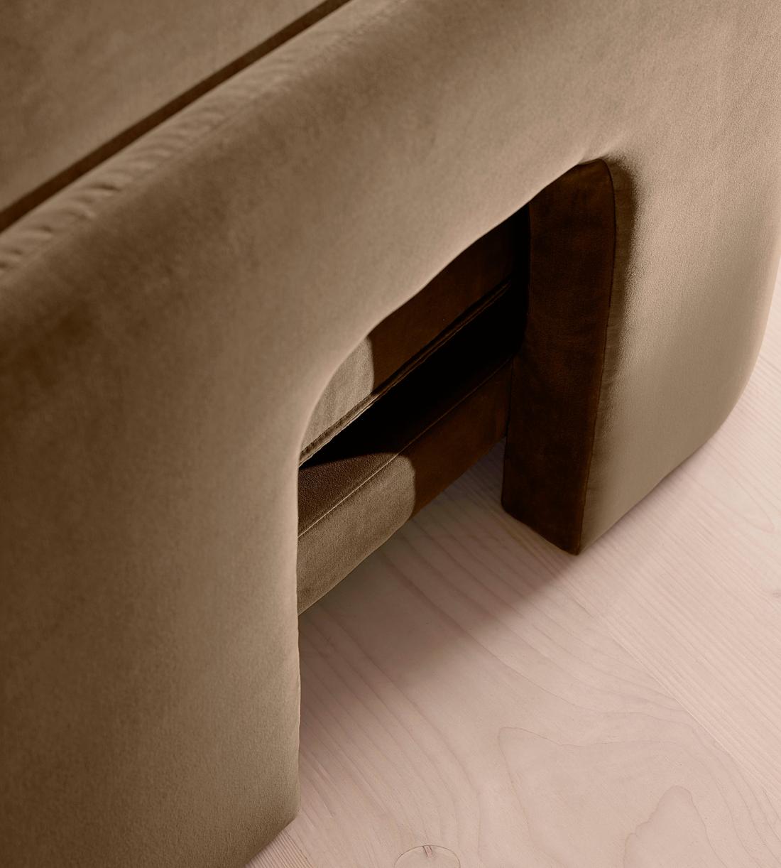 Odell Deeper Sit Sectional Sofa - Left Arm Module - Truffle Velvet - US - Image 7