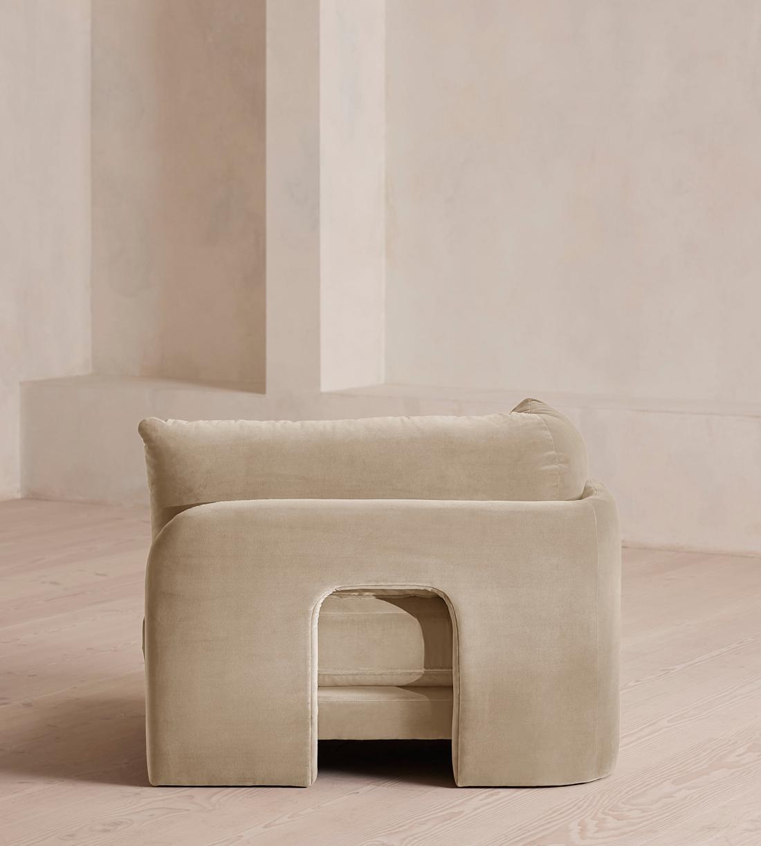 Odell Modular Sofa - Left Arm Module - Velvet - Oyster - UK - Image 4