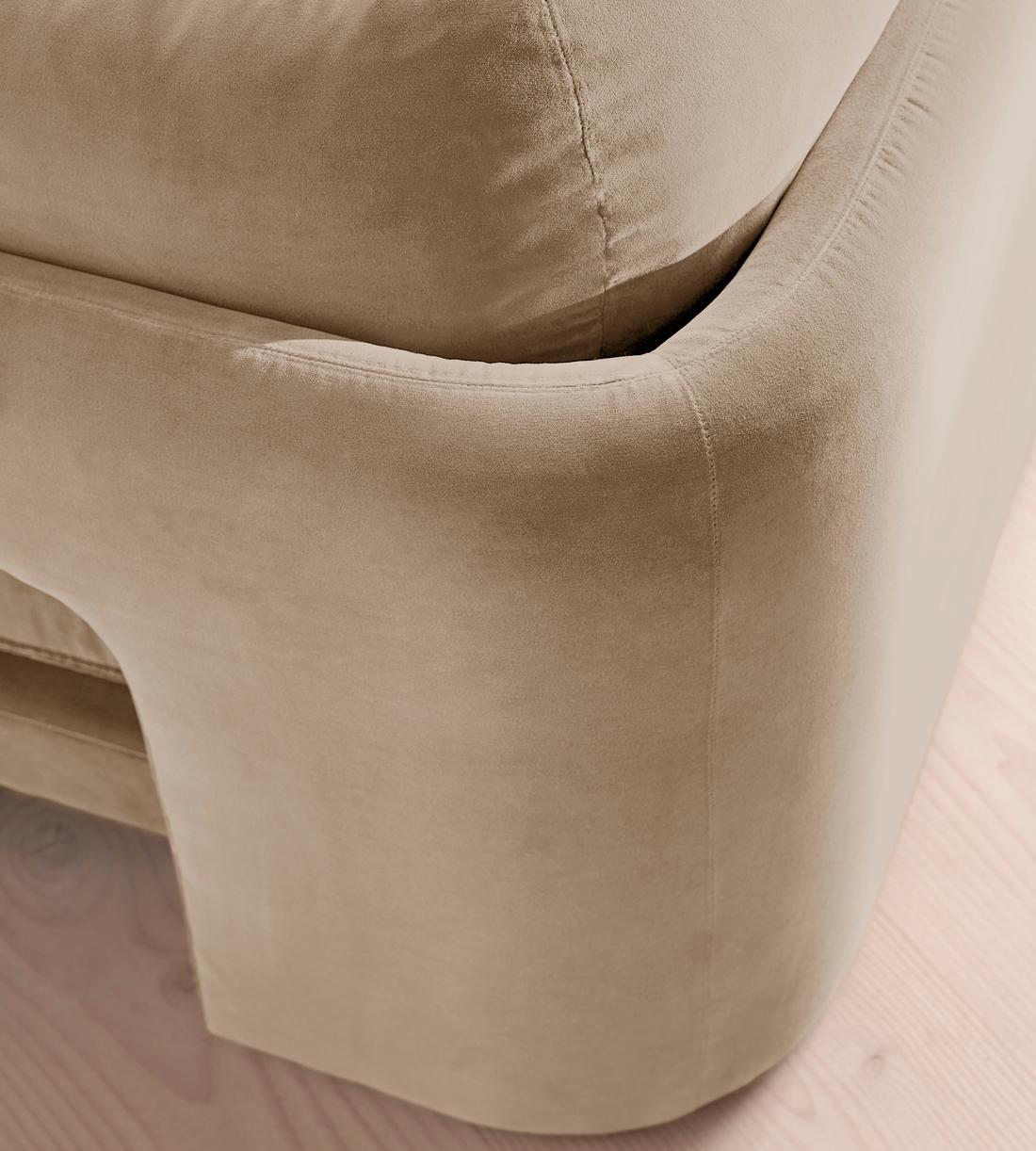 Odell Modular Sofa - Left Arm Module - Velvet - Oyster - UK - Image 6