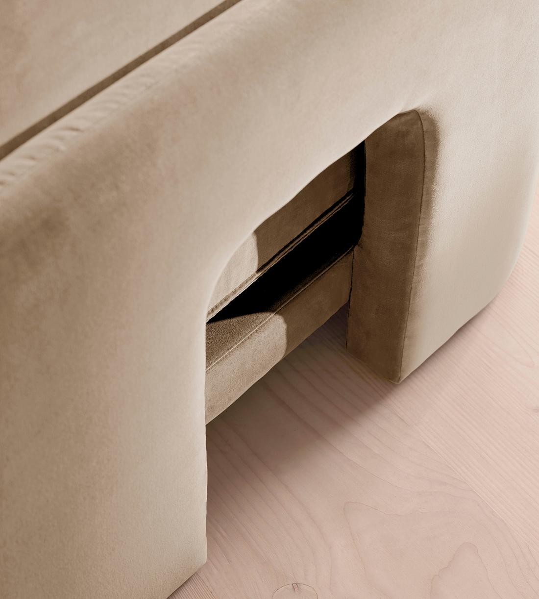 Odell Deeper Sit Sectional Sofa - Left Arm Module - Oyster Velvet - US - Image 6