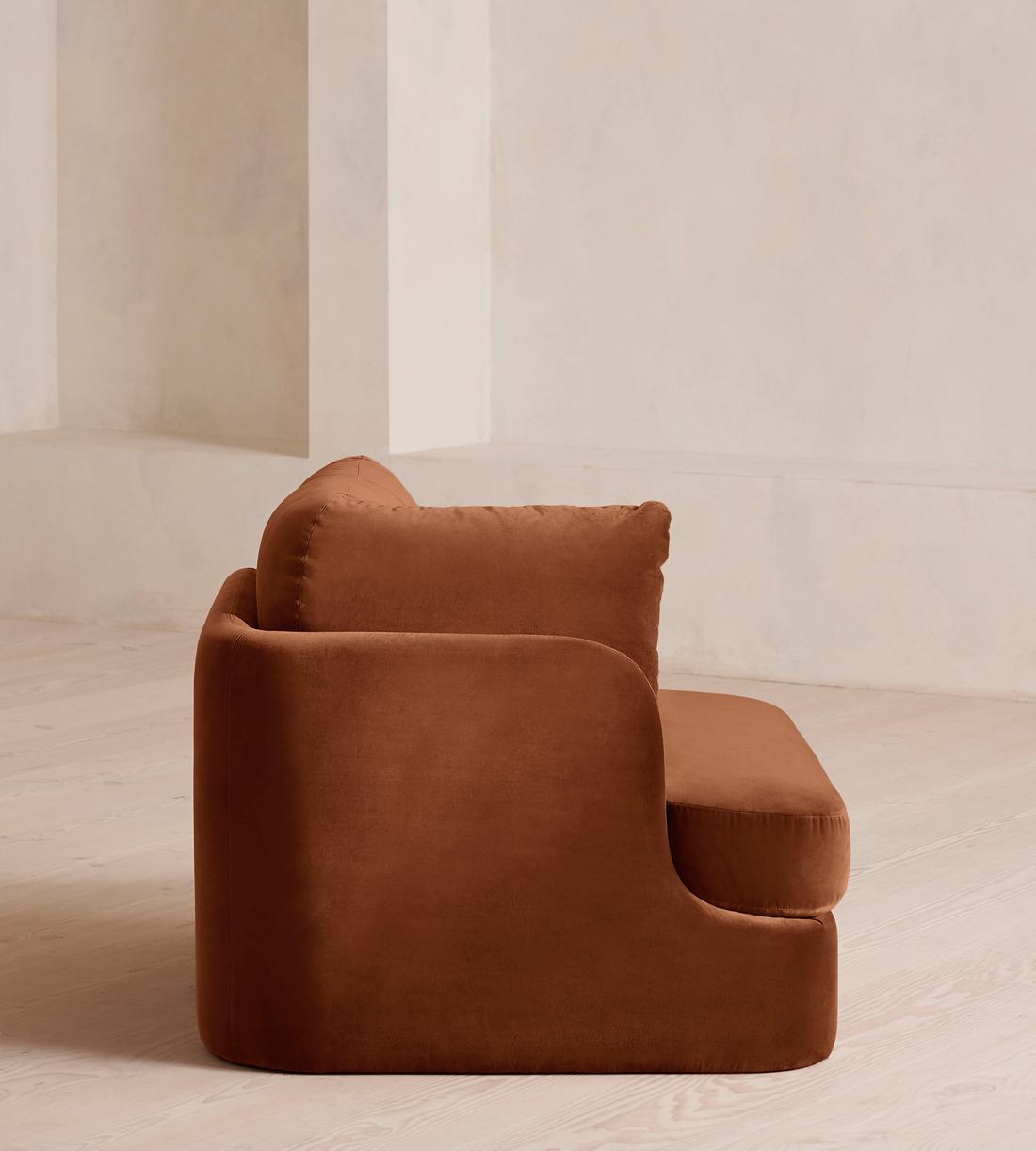 Odell Deeper Sit Modular Sofa - Corner Module - Cinnamon Velvet - UK - Image 3