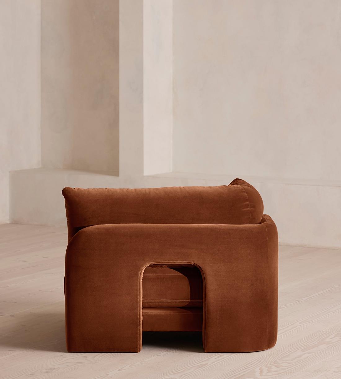 Odell Deeper Sit Sectional Sofa - Left Arm Module - Cinnamon Velvet - US - Image 4