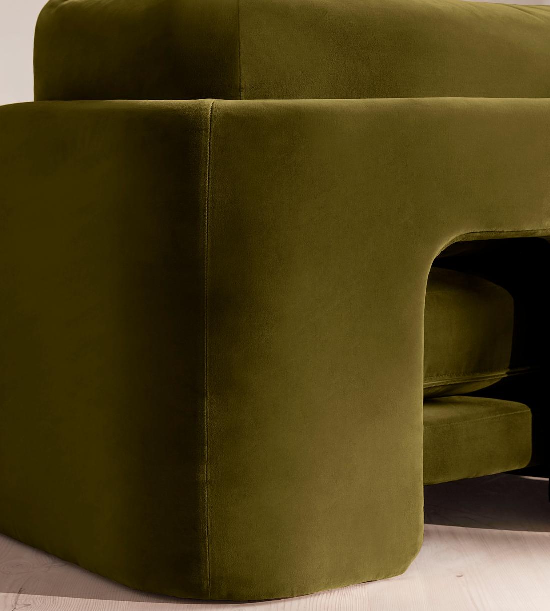 Odell Modular Sofa - Four Seater - Velvet - Olive - Images - Image 5
