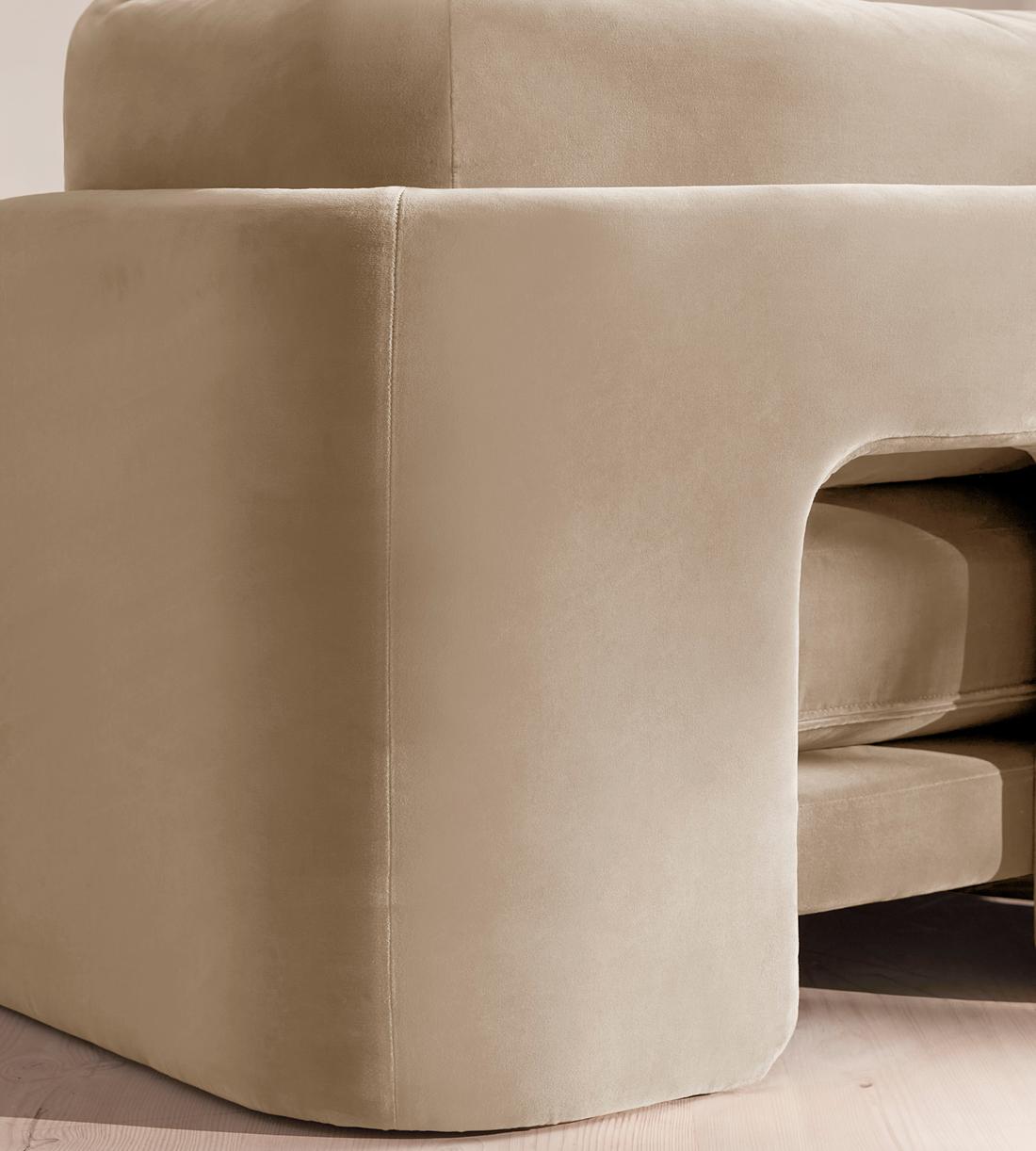 Odell Modular Sofa - Four Seater - Velvet - Oyster - UK - Images - Image 5