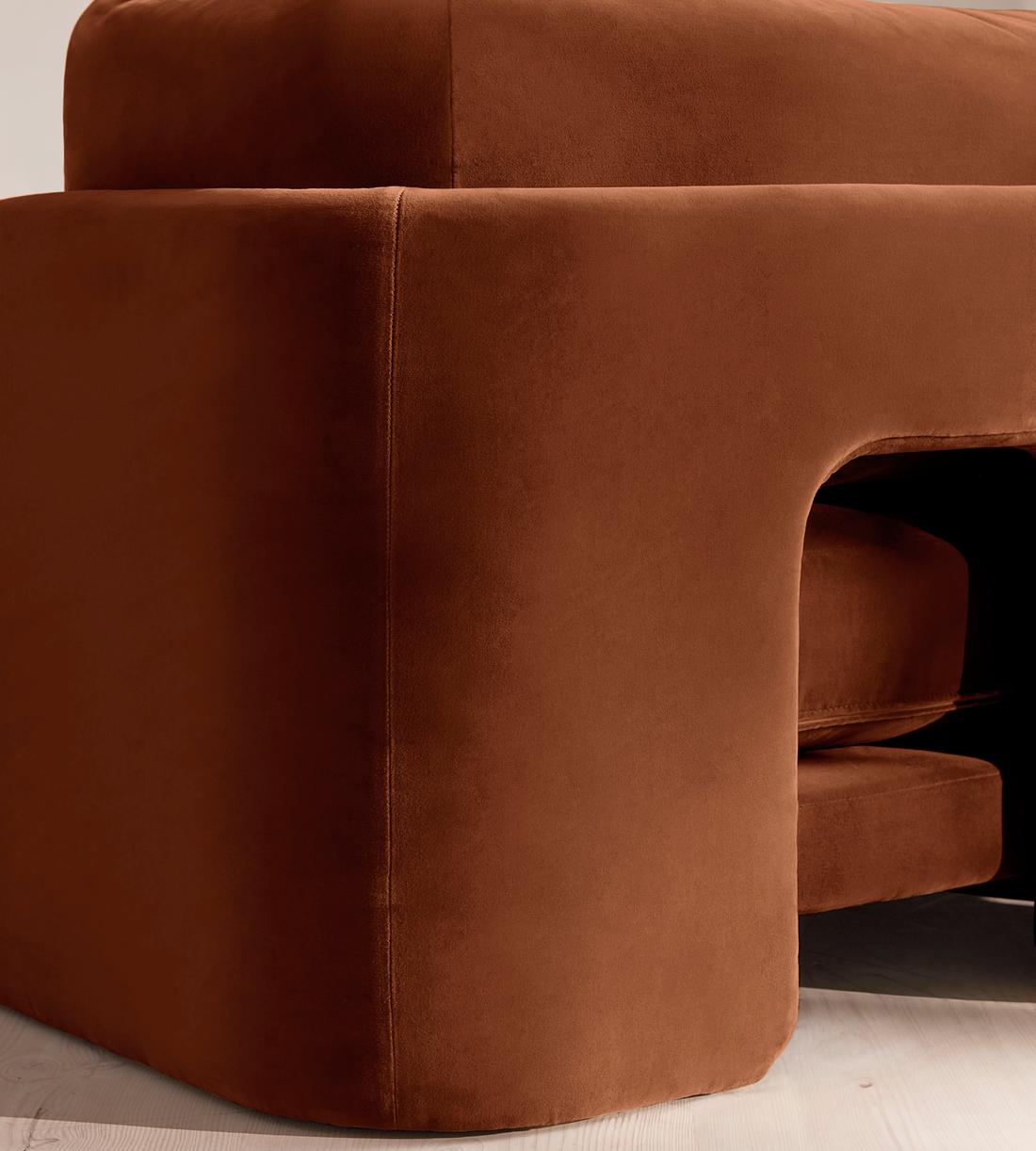 Odell Modular Sofa - Four Seater - Velvet - Cinnamon - UK - Images - Image 5