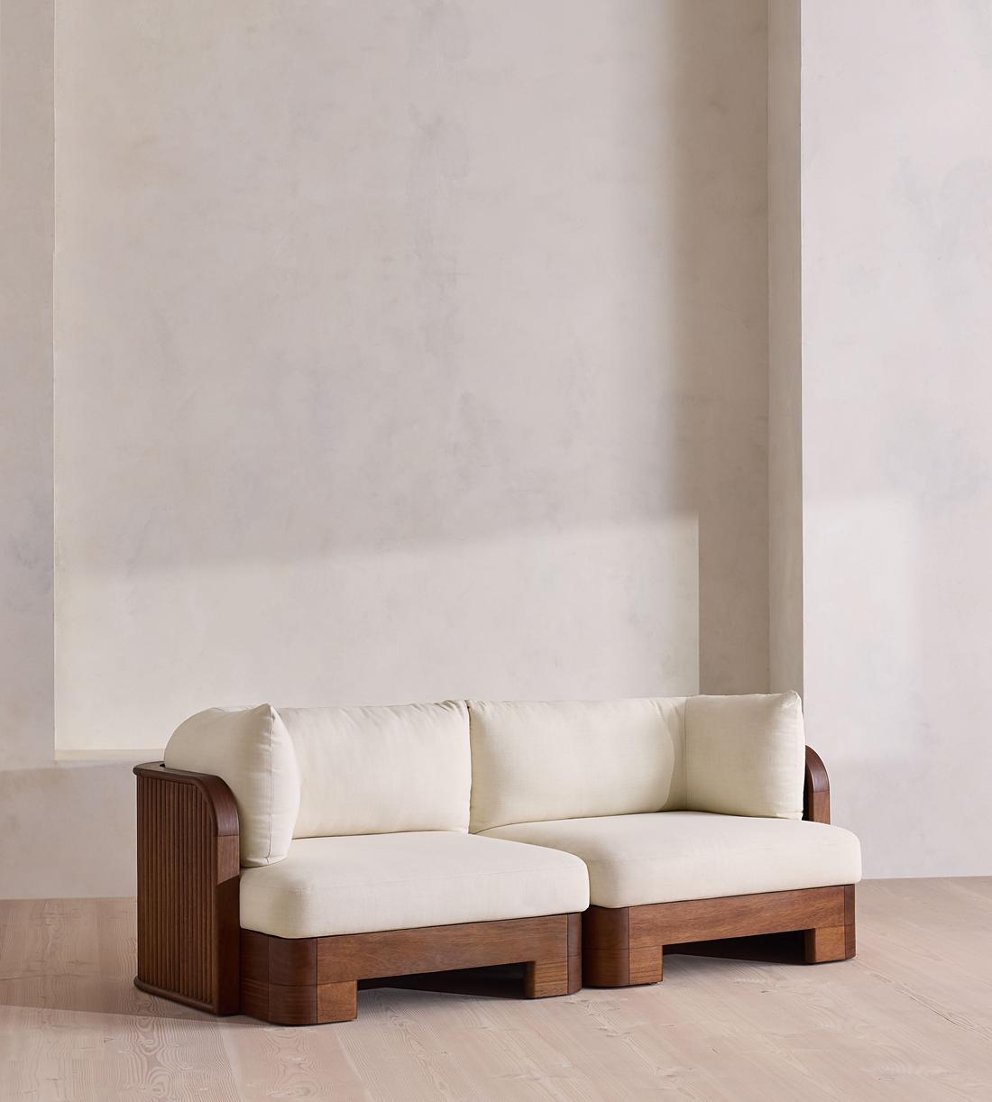 Odell Outdoor Three Seater Sofa - Off White - UK - Listing - Image 6