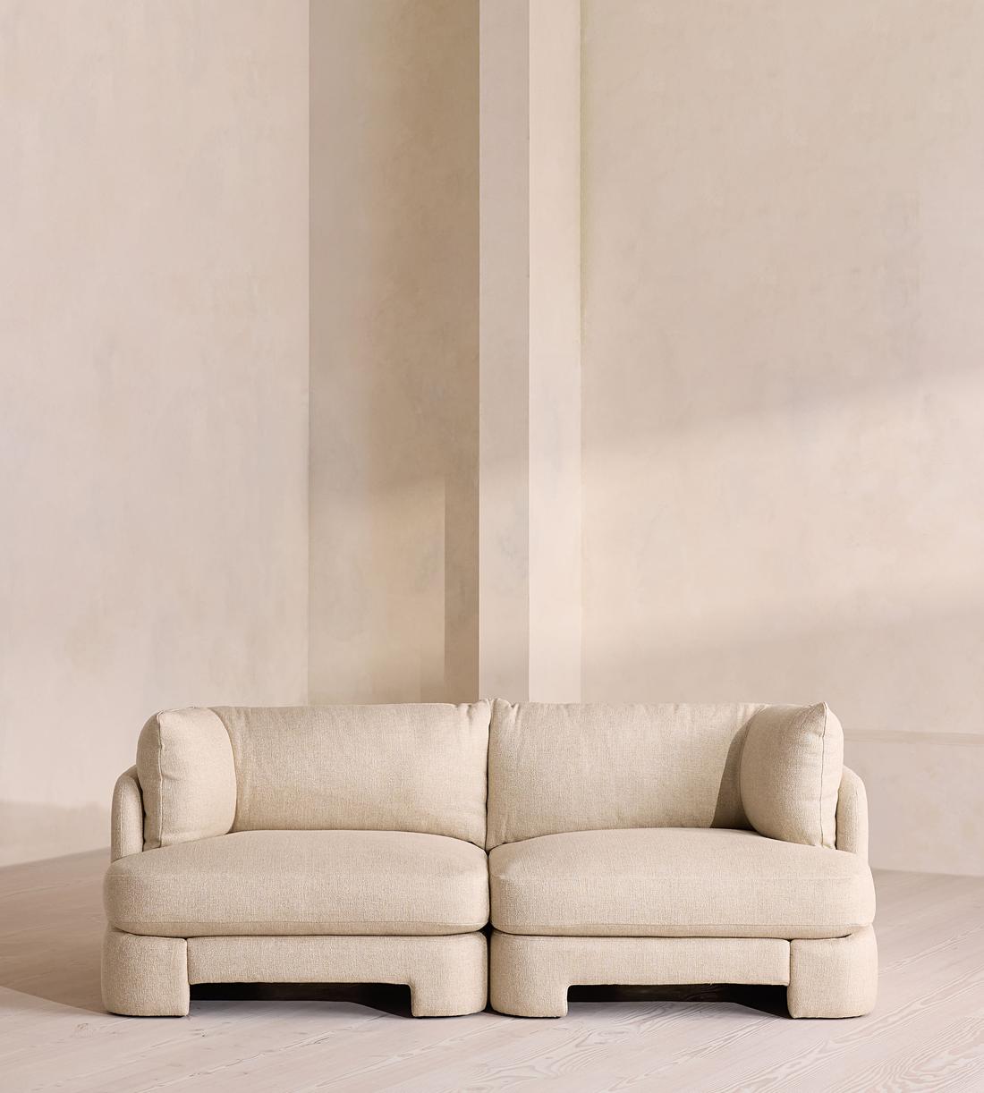 Odell Modular Sofa - Three Seater - Textured Linen - Listing - Image 1