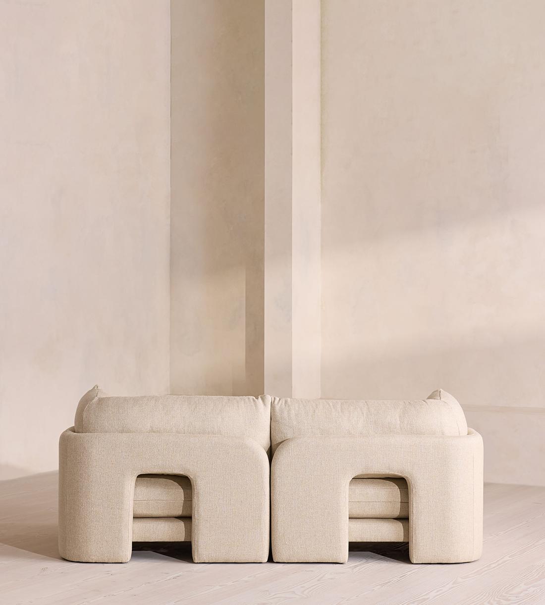 Odell Modular Sofa - Three Seater - Textured Linen - Images - Image 4