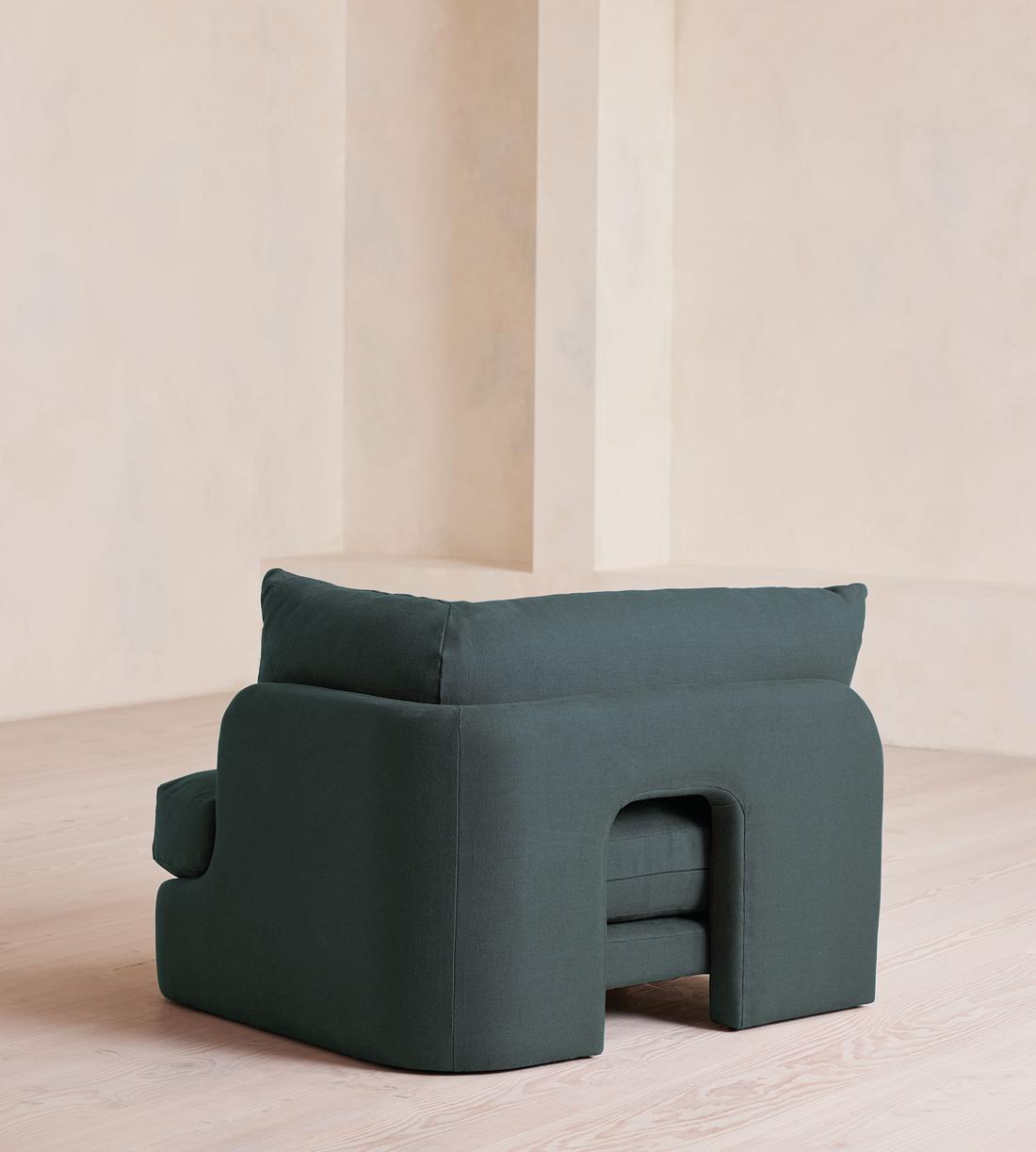 Odell Modular Sofa - Corner Module - Linen - Prussian Blue - Image 7