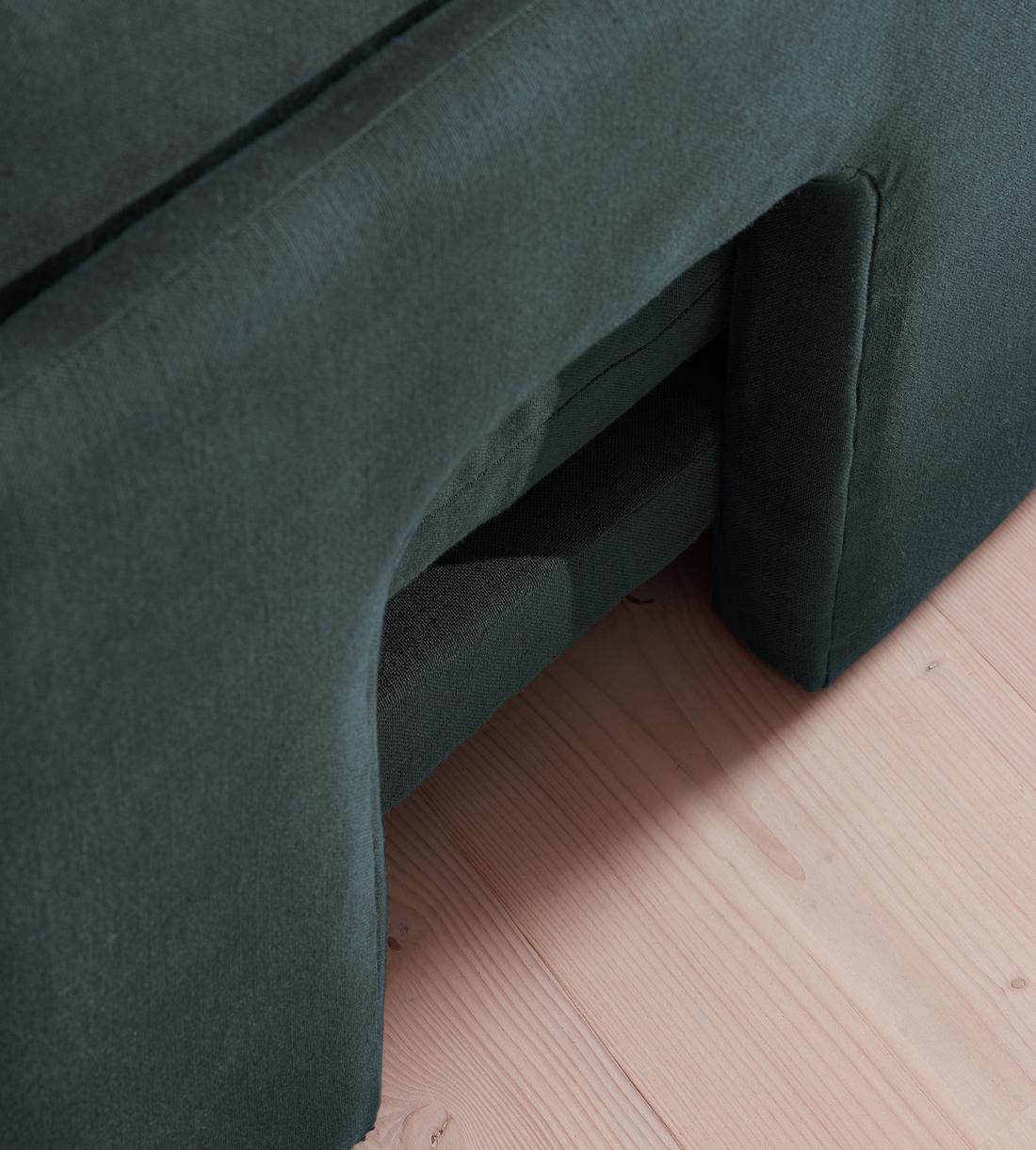 Odell Modular Sofa - Corner Module - Linen - Prussian Blue - Image 6