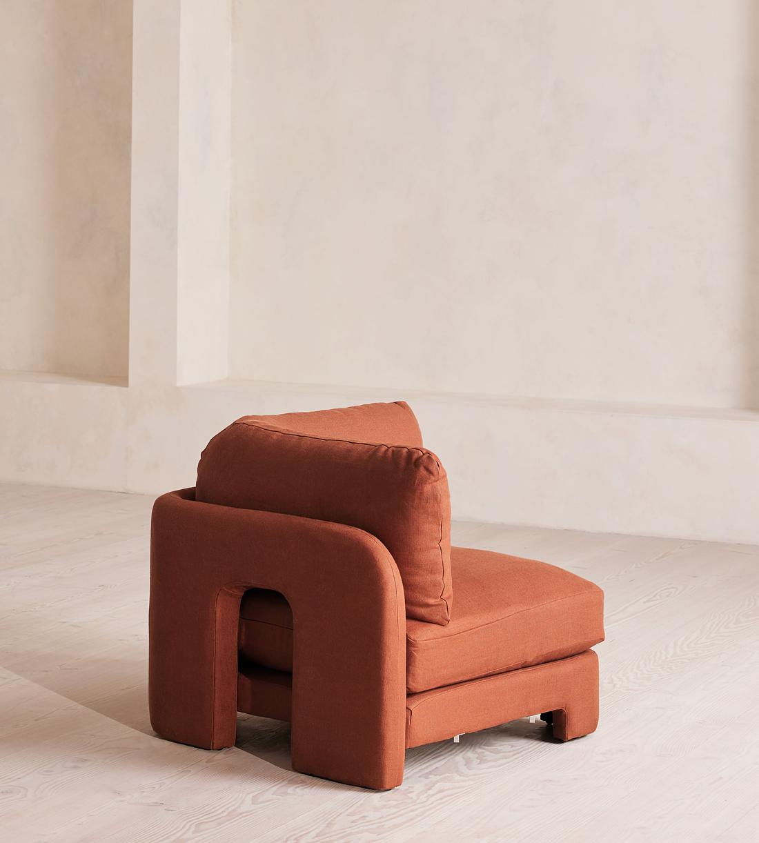 Odell Modular Sofa - Corner Module - Linen - Sienna - Image 9