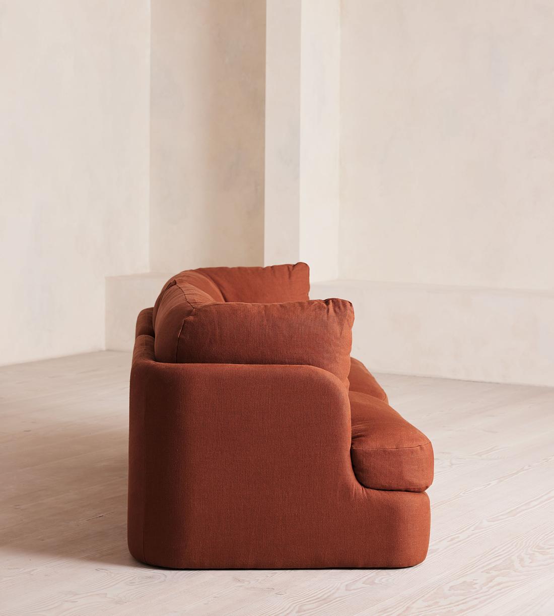 Odell Modular Sofa - Three Seater - Linen - Sienna - Images - Image 3