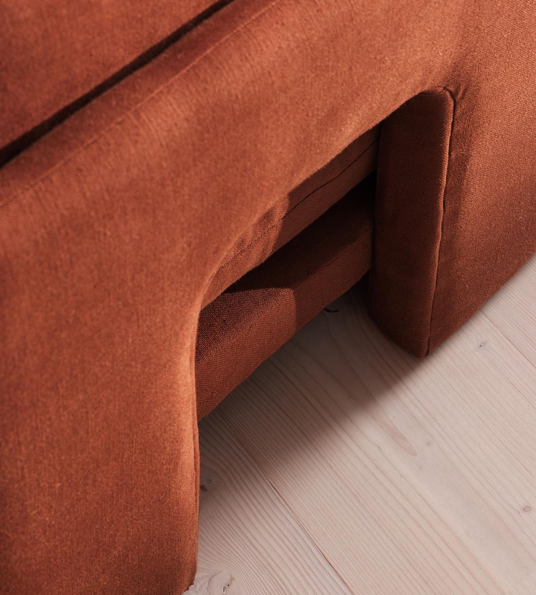 Odell Modular Sofa - Three Seater - Linen - Sienna - Images - Image 5