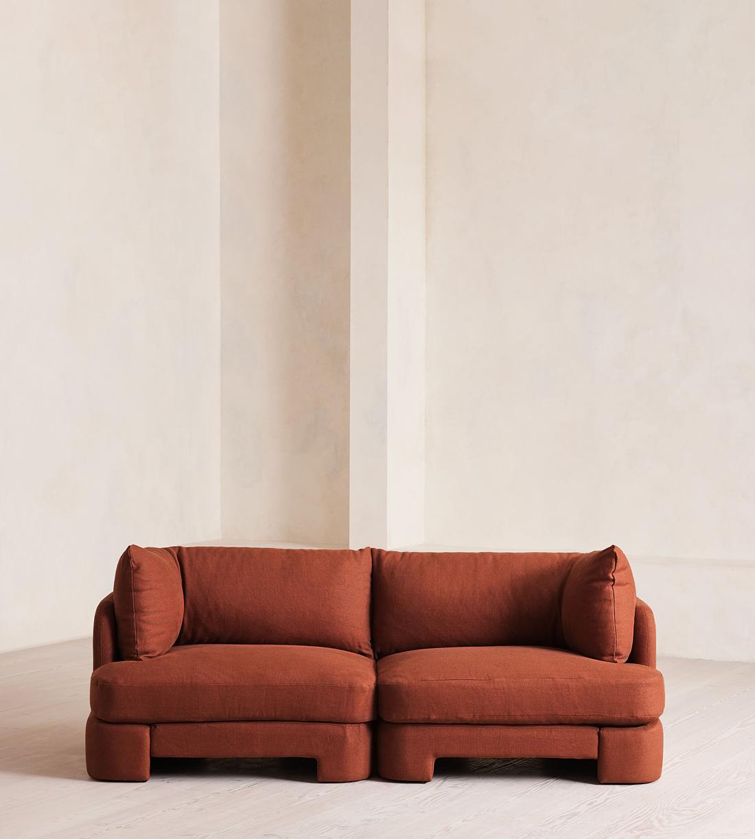 Odell Modular Sofa - Three Seater - Linen - Sienna - Listing - Image 1