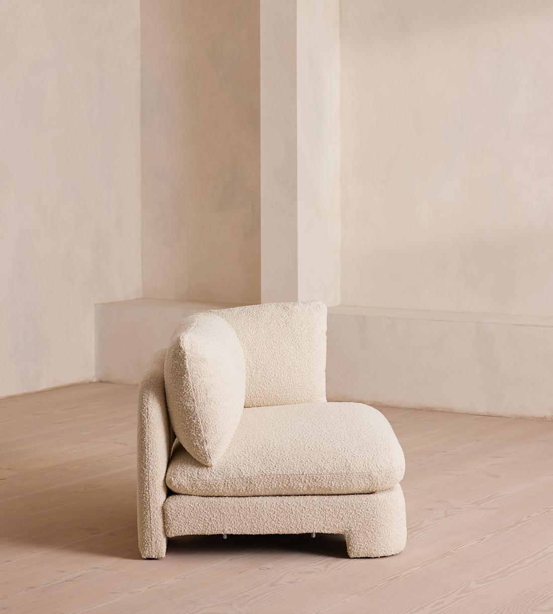 Odell Deeper Sit Modular Sofa - Armless Module - Natural Boucle - Image 10
