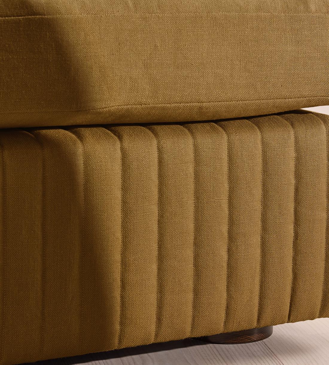 Oona Deep Sit Modular Sofa - Corner Sofa - Linen - Ochre - UK - Images - Image 5