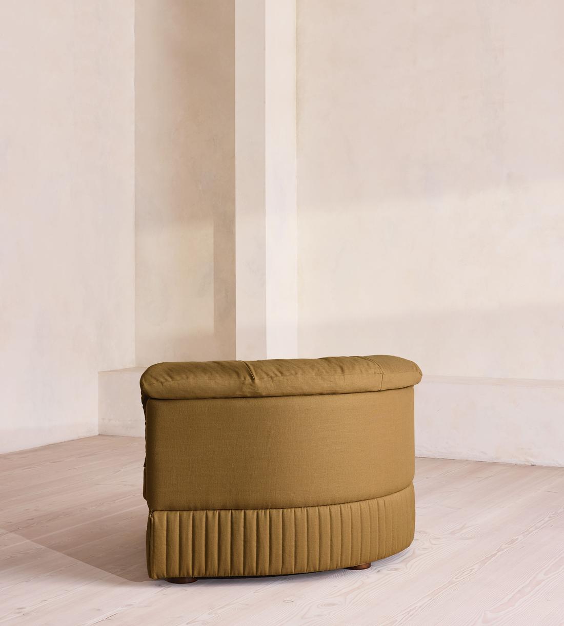 Oona Modular Sofa - Corner Module - Linen - Ochre - UK - Image 4