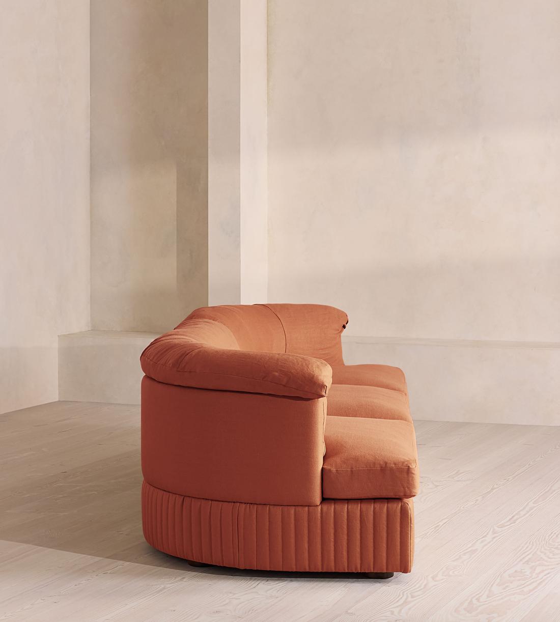 Oona Modular Sofa - Four Seater - Linen - Antique Rose - UK - Images - Image 3