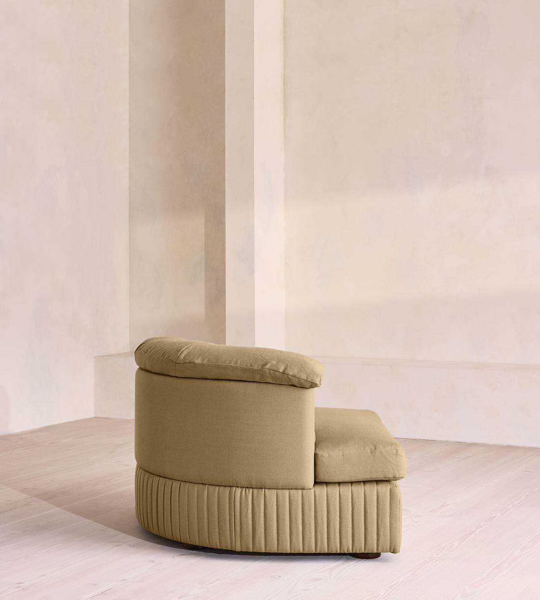 Oona Modular Sofa - Corner Module - Linen - Wheat - UK - Image 5