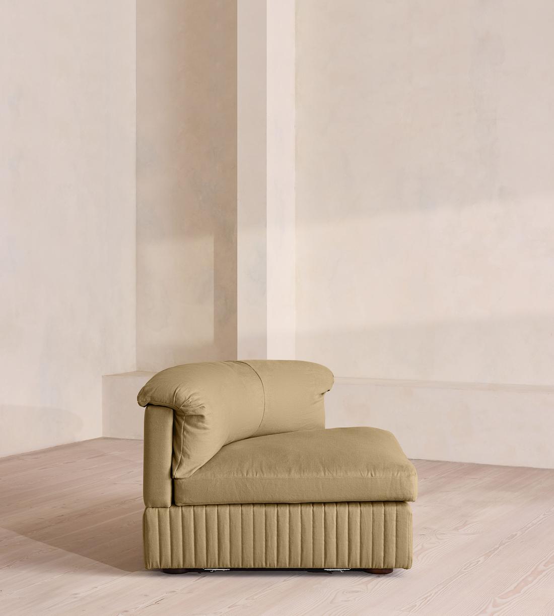 Oona Modular Sofa - Corner Module - Linen - Wheat - UK - Image 6