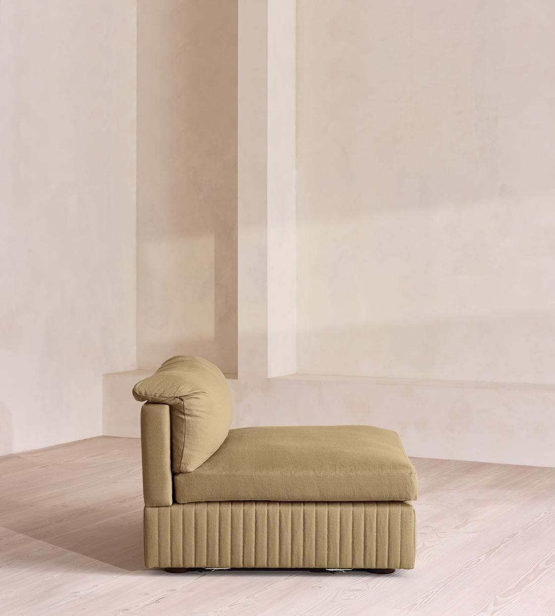 Oona Modular Sofa - Corner Module - Linen - Wheat - UK - Image 7