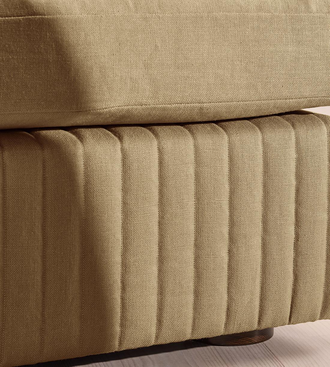 Oona Modular Sofa - Armless Module - Linen - Wheat - UK - Image 5