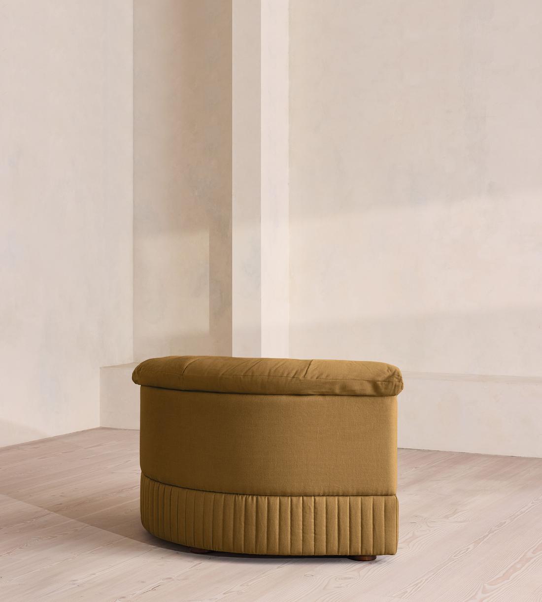Oona Modular Sofa - Right Arm Module - Linen - Ochre - UK - Image 4