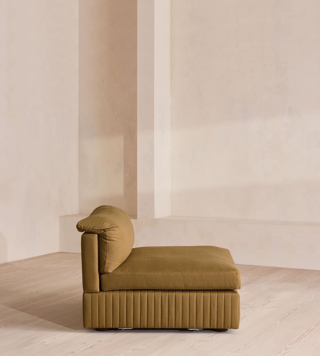 Oona Modular Sofa - Right Arm Module - Linen - Ochre - UK - Image 5