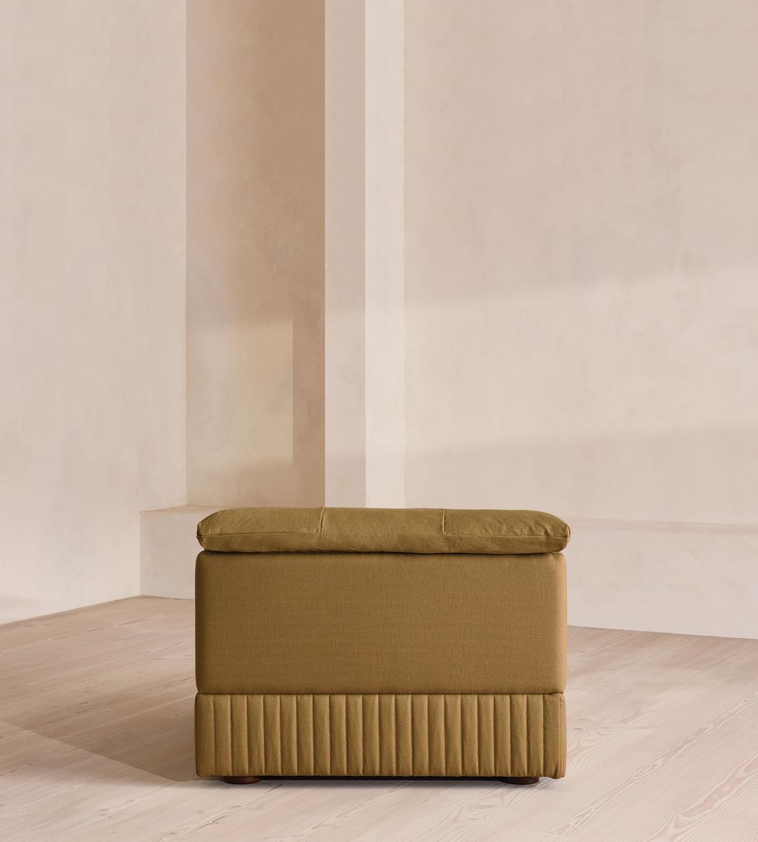 Oona Sectional Sofa - Right Arm Module - Linen - Ochre - US - Image 4