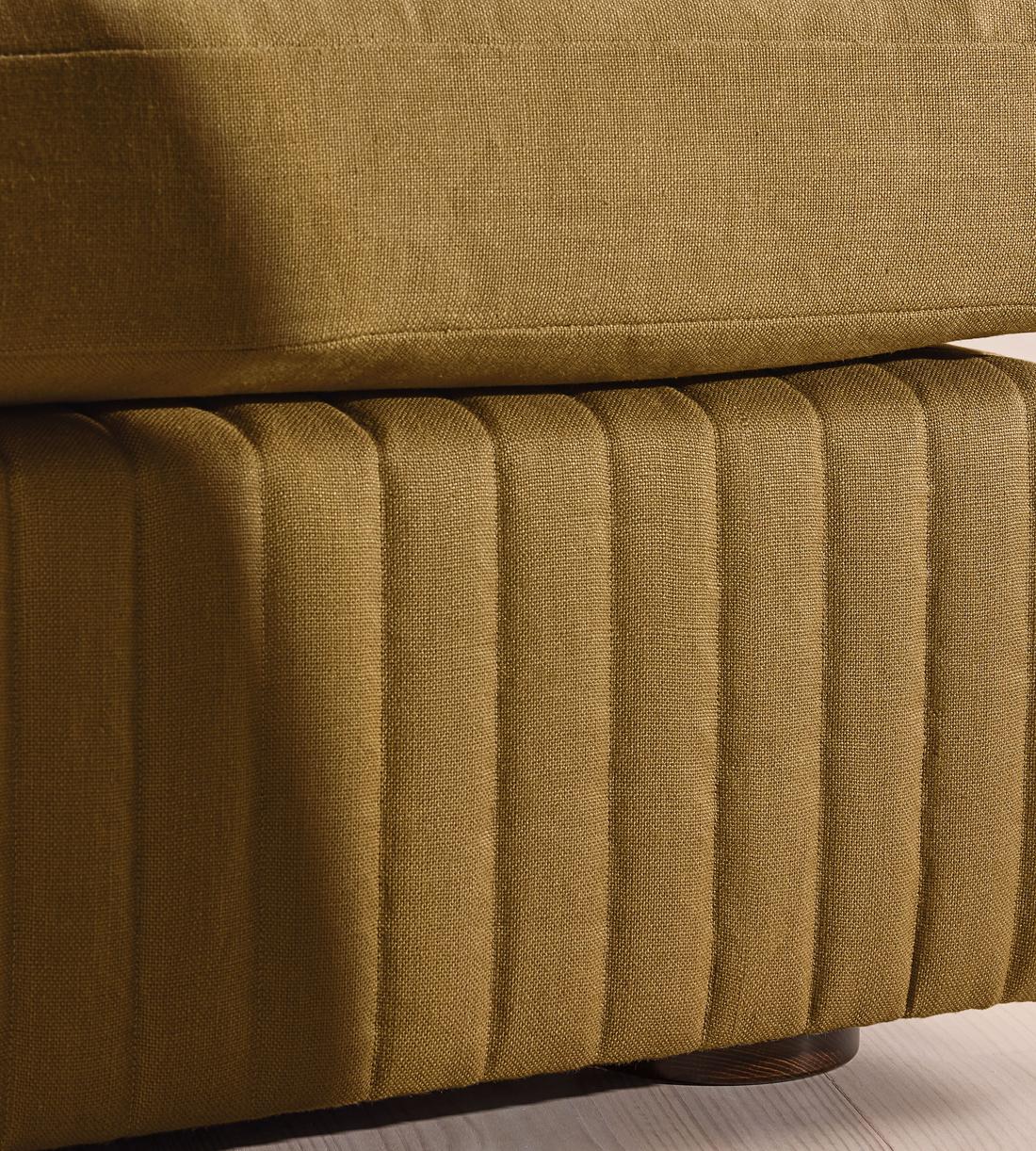 Oona Sectional Sofa - Right Arm Module - Linen - Ochre - US - Image 5