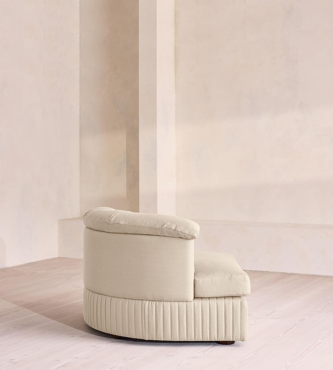 Oona Modular Sofa - Corner Module - Linen - Bisque - UK - Image 8