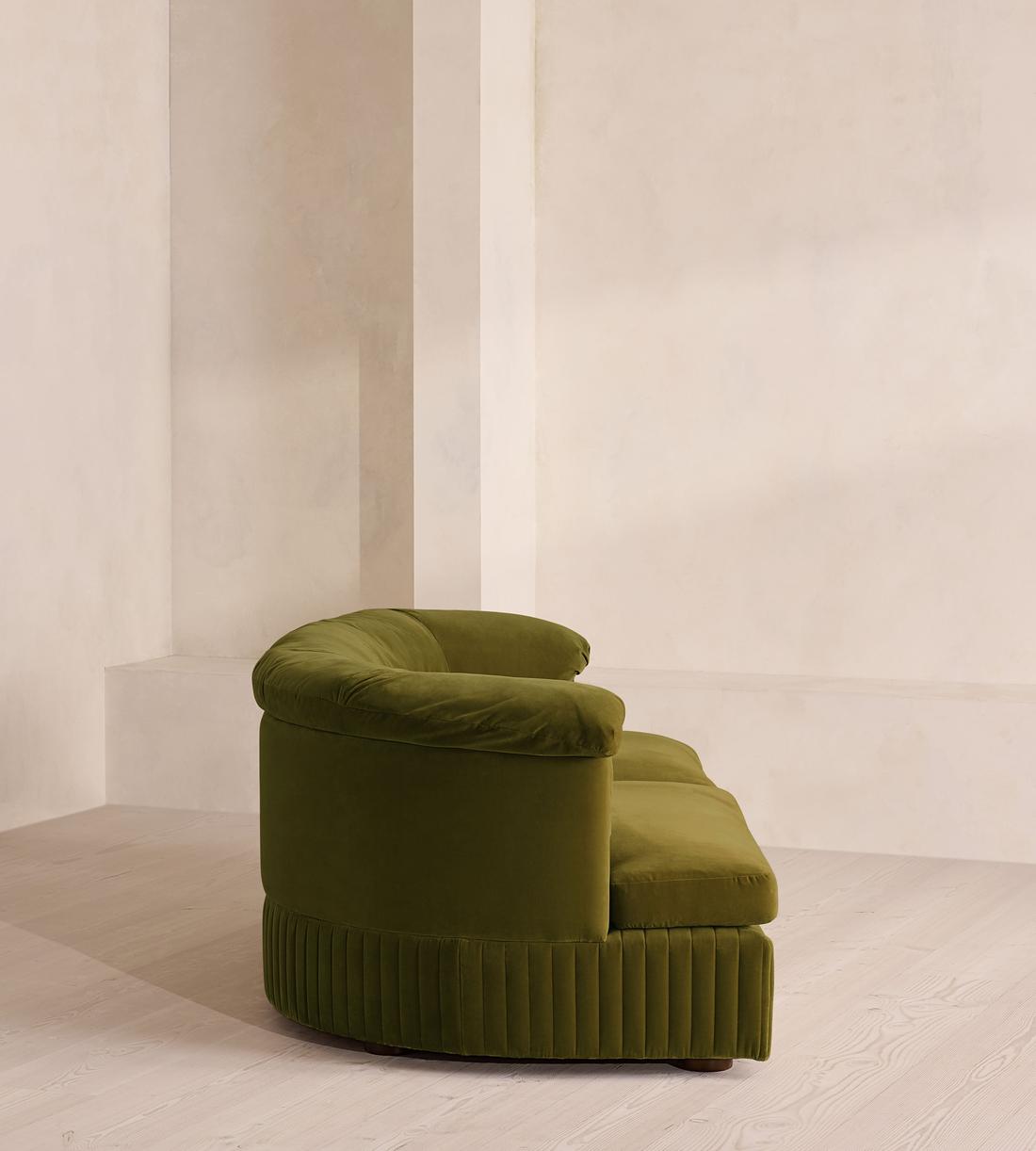 Oona Modular Sofa - Three Seater - Velvet Olive UK - Images - Image 3