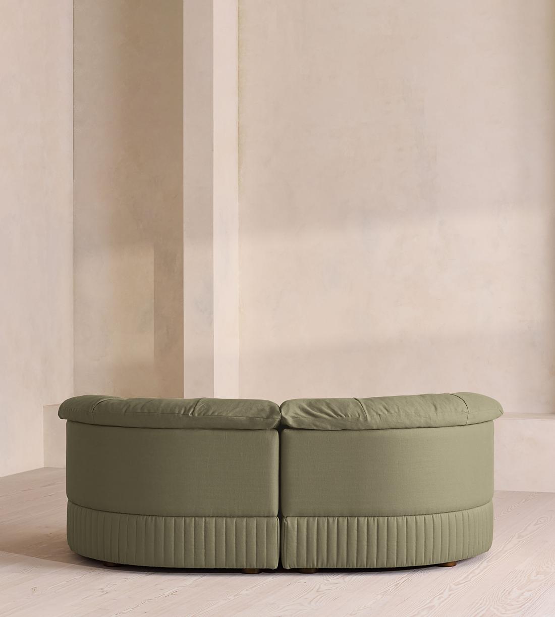 Oona Modular Sofa - Three Seater - Linen - Sage - UK - Images - Image 4